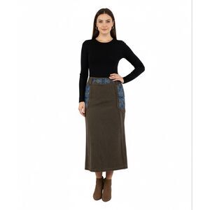 Moga western midi skirt size S